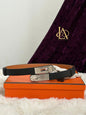 Hermes Kelly belt black phw stamp G CY 280 FB Brandnew