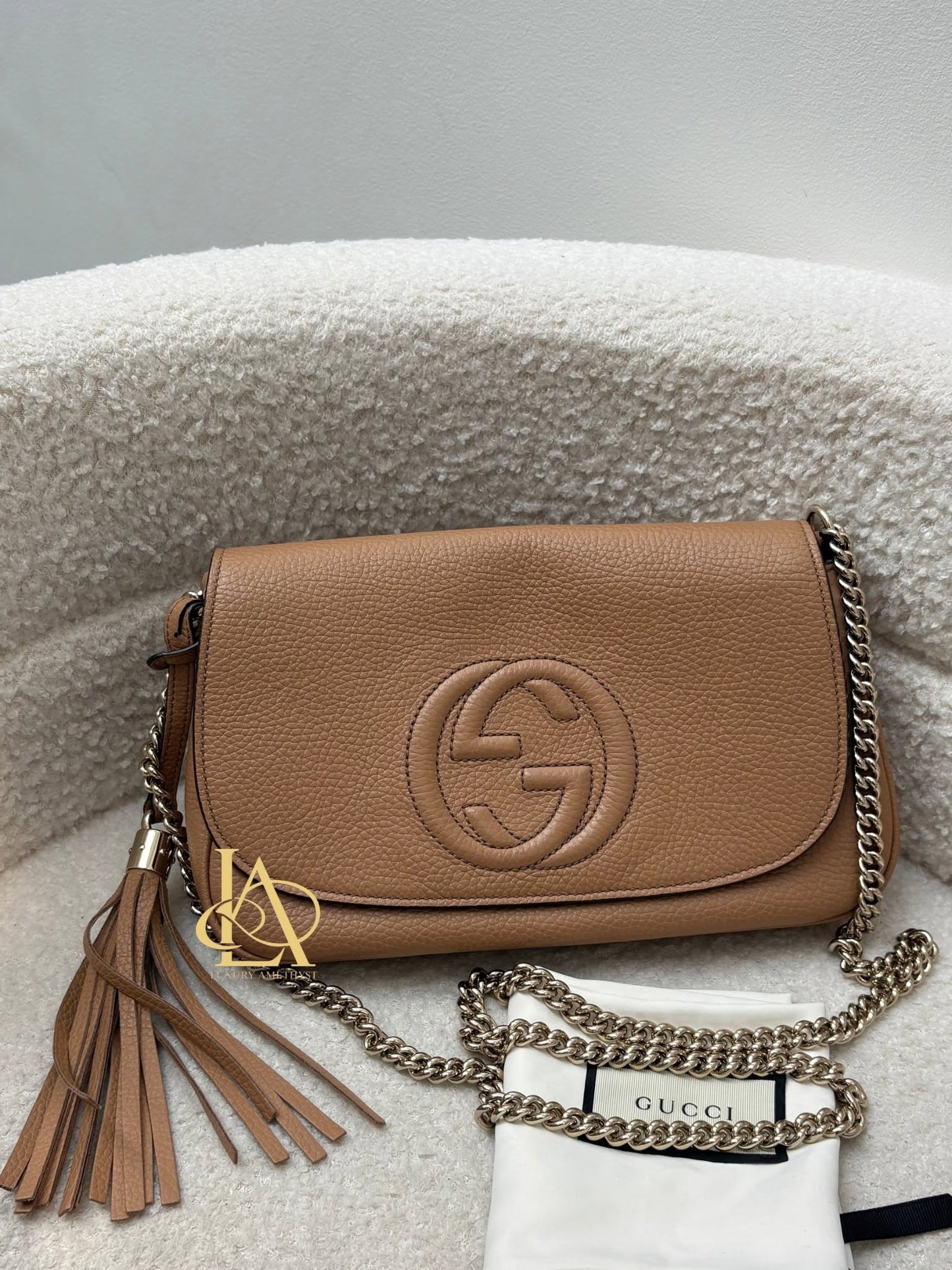 Gucci soho sling bag beige Brandnew