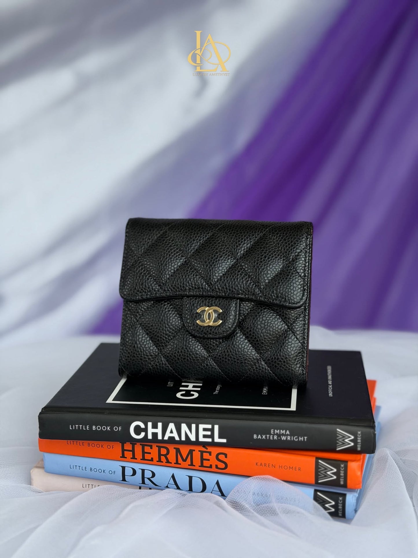 Chanel Trifold&nbsp;small ghw wallet caviar K8GNG1N9 brand new