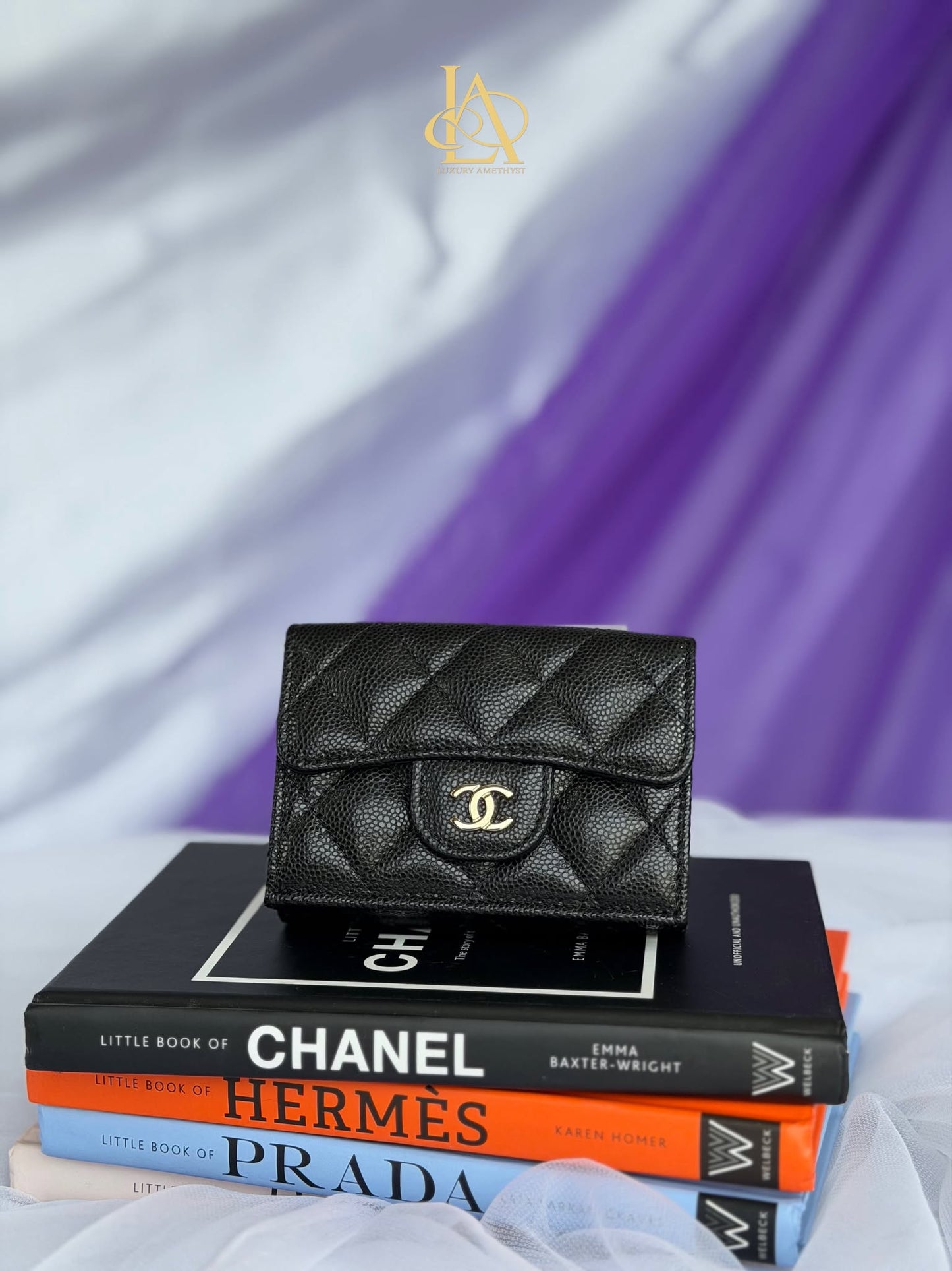 Chanel s-small wallet trifold caviar ghw micro XNEU6XN8