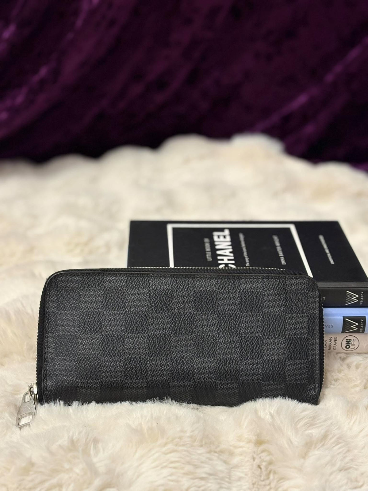 Louis Vuitton Damier Graphite Zippy Wallet LA2196 rank AB