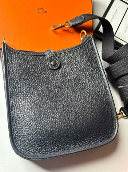 Hermes tpm deep blue ghw stamp W MN 001 BO Brandnew