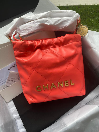 Chanel 23P hobo red calfskin sling bag