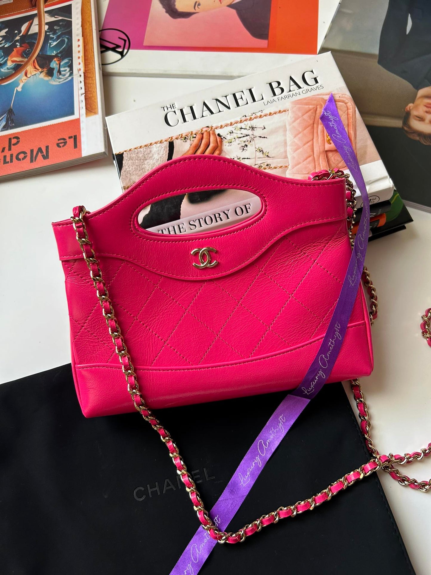 Chanel  Nano 31 Pink  Ghw micro TLPN6118 micro brand new