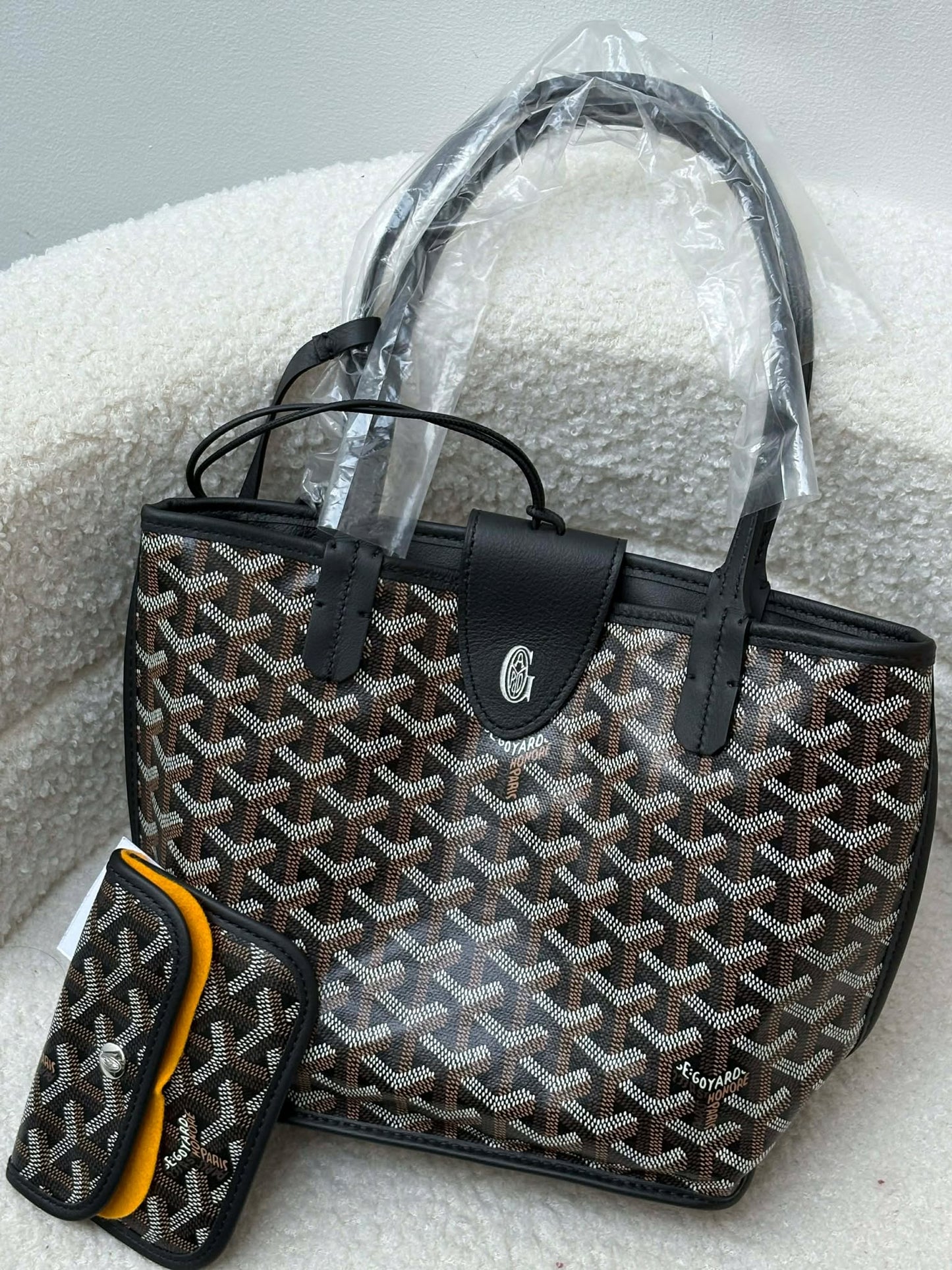 Goyard Mini anjou black pouch SOA020259 Brandnew