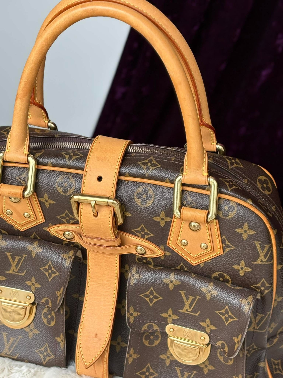 Louis Vuitton Manhattan Gm Mono  FL4037 rank A