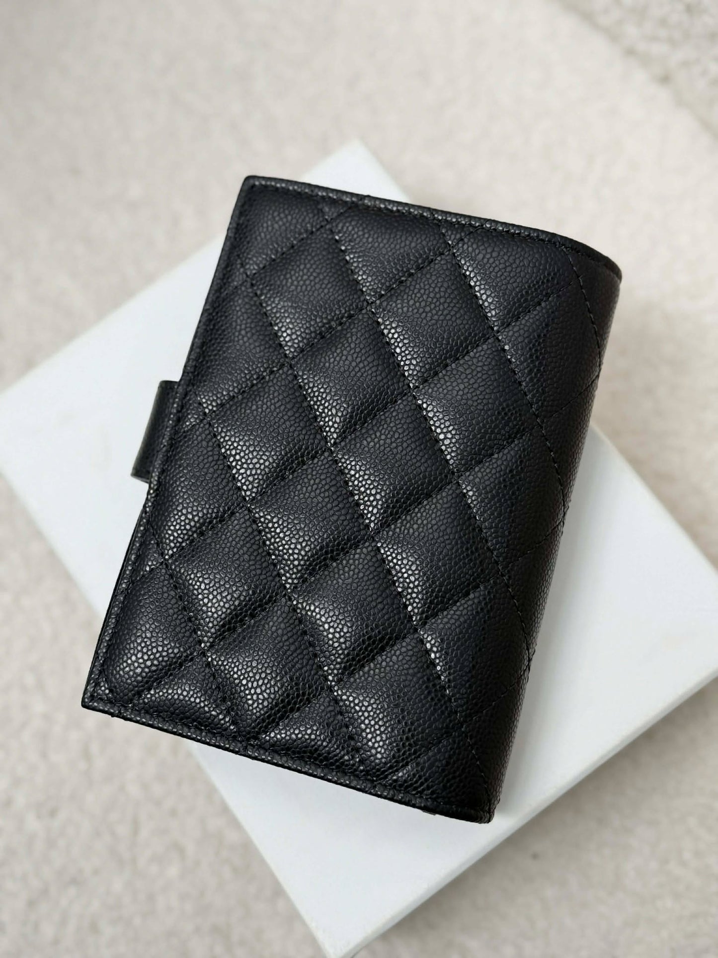 Chanel Passport holder black caviar brand GHW new&nbsp; micro EG4NGCL6