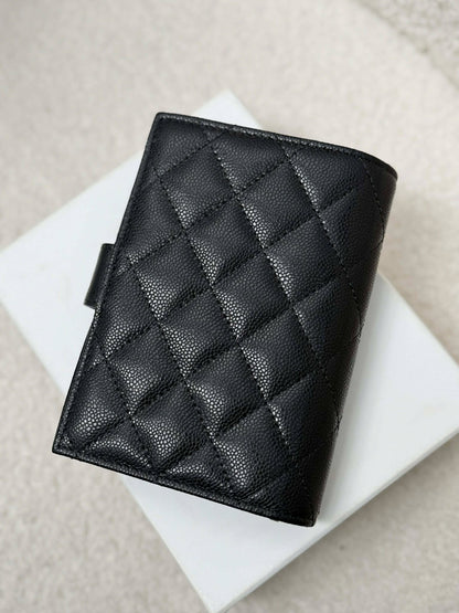 Chanel Passport holder black caviar brand GHW new&nbsp; micro EG4NGCL6