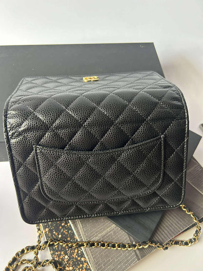 Chanel New Lock Woc Black Caviar