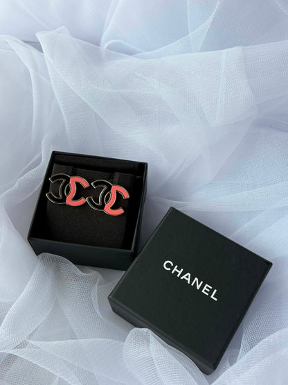Chanel CC Pink Earings