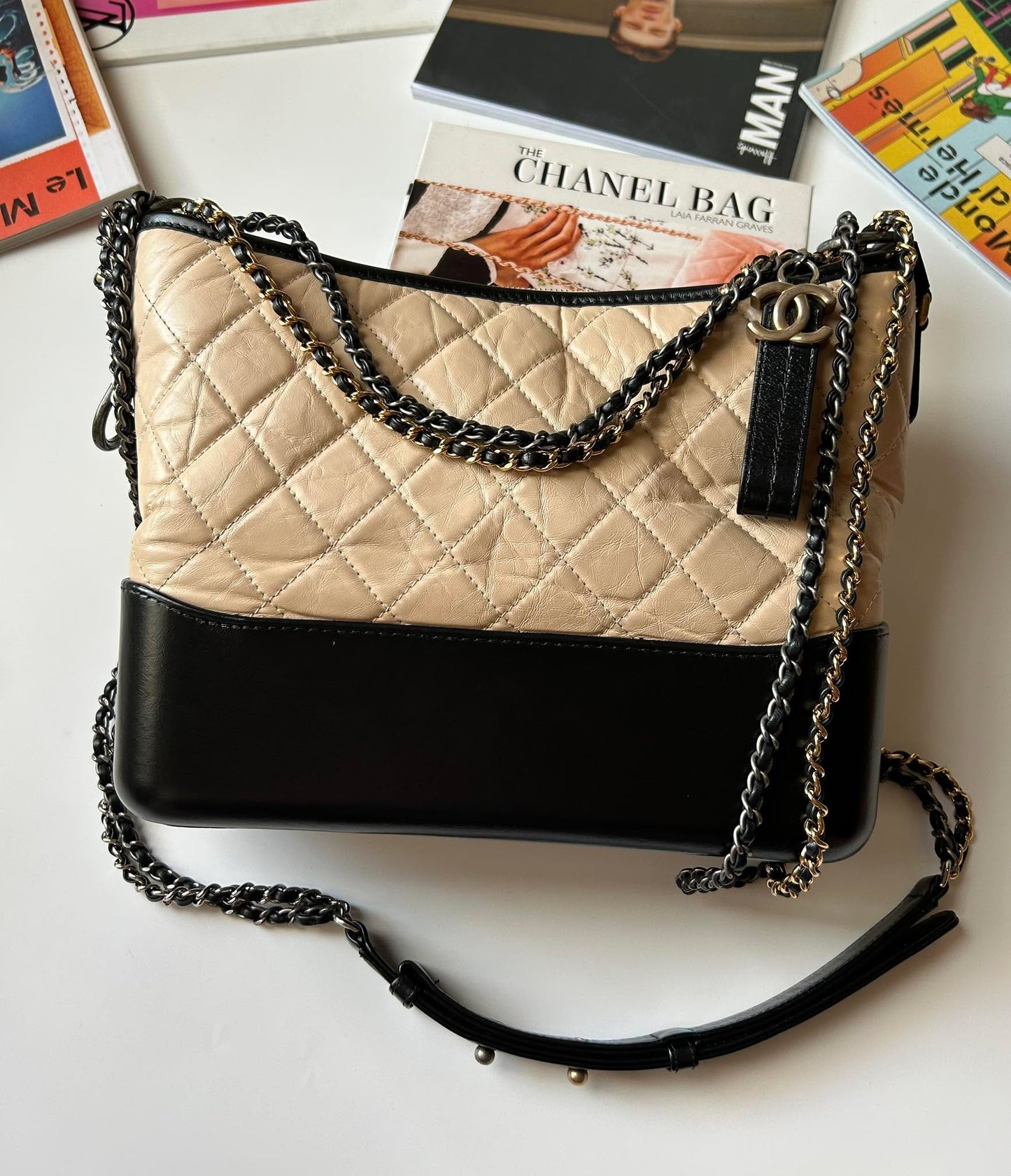 Chanel&nbsp;gabrielle beige medium Rank A