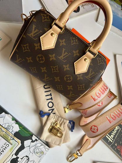Louis Vuitton Speedy&nbsp;20 monogram pink strap