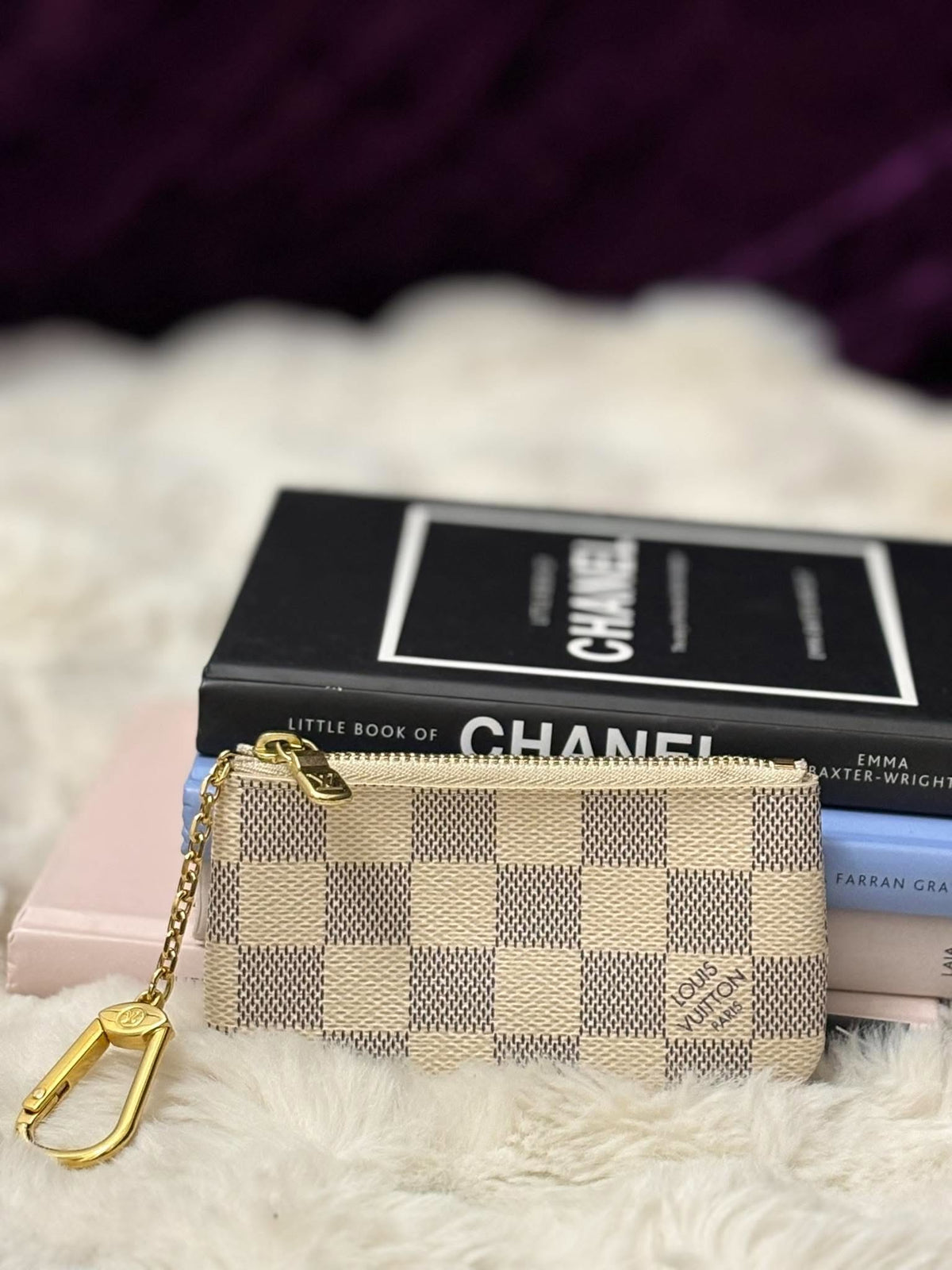 Louis Vuitton Cles Azure excellent used CT1221 rank A