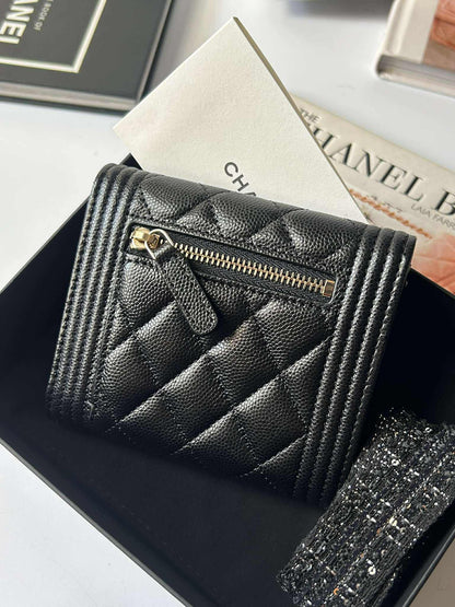 Chanel leboy bifold wallet ghw Brandnew