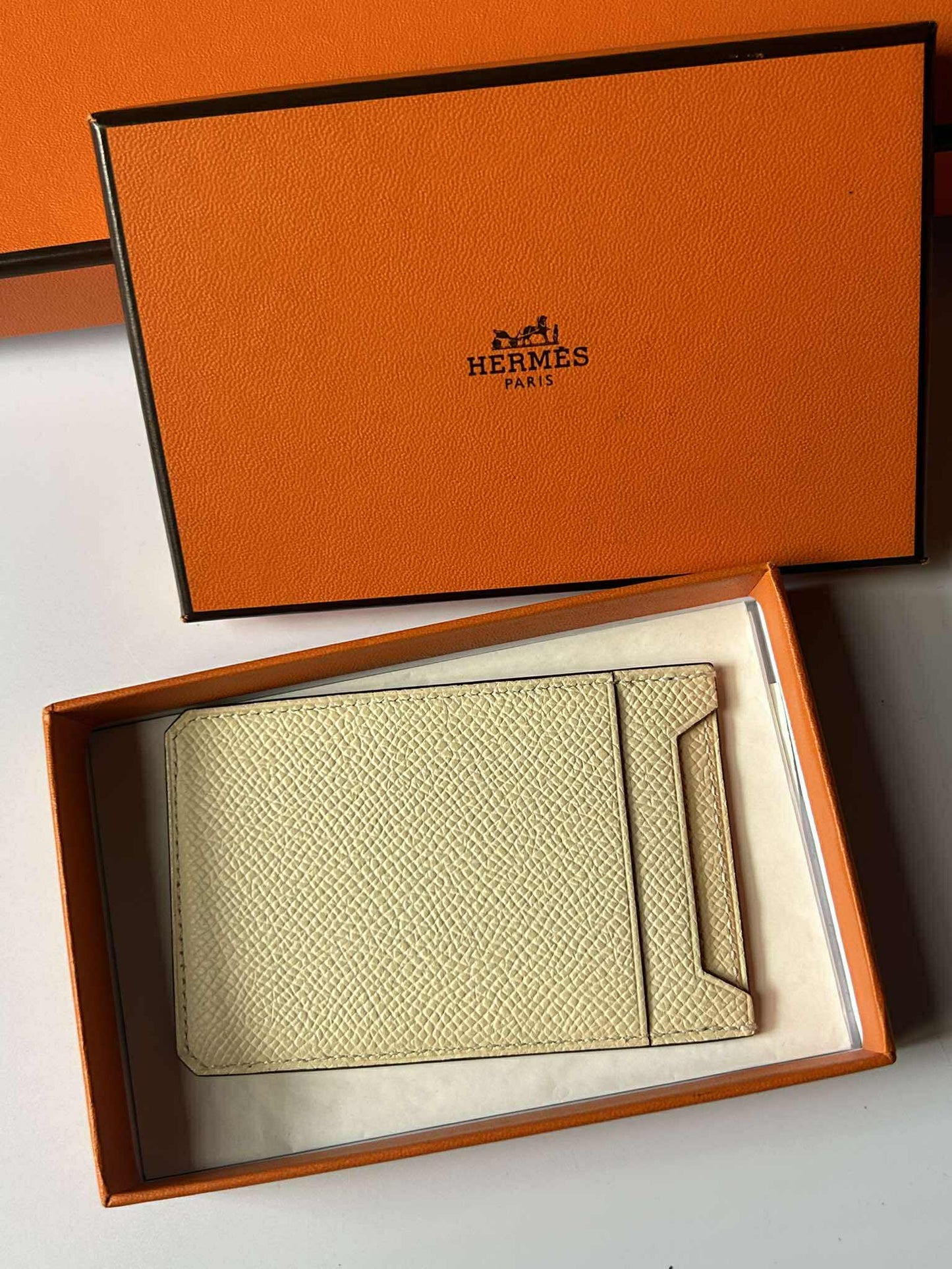 Hermes Card&nbsp;holder nata stamp U TY 006 AW