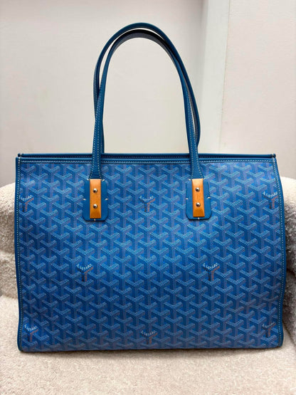 Goyard Goyardine Marquises Tote Sky Blue rank A