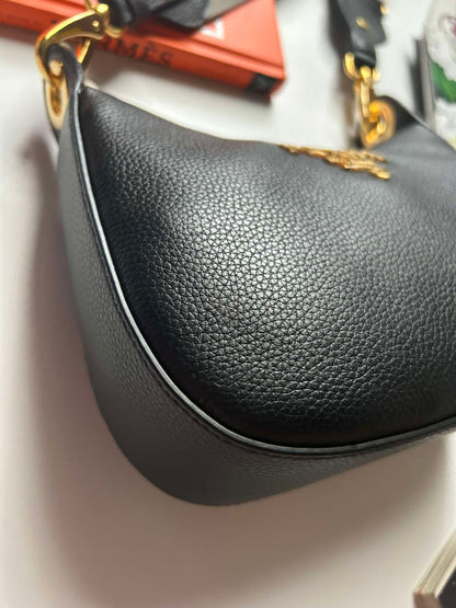 Prada Hobo mini black leather guitar strap Brandnew