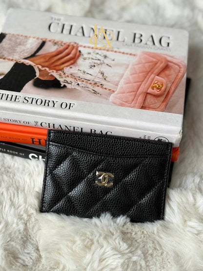 Chanel Classic Card Holder ghw caviar KA21L7N5&nbsp;