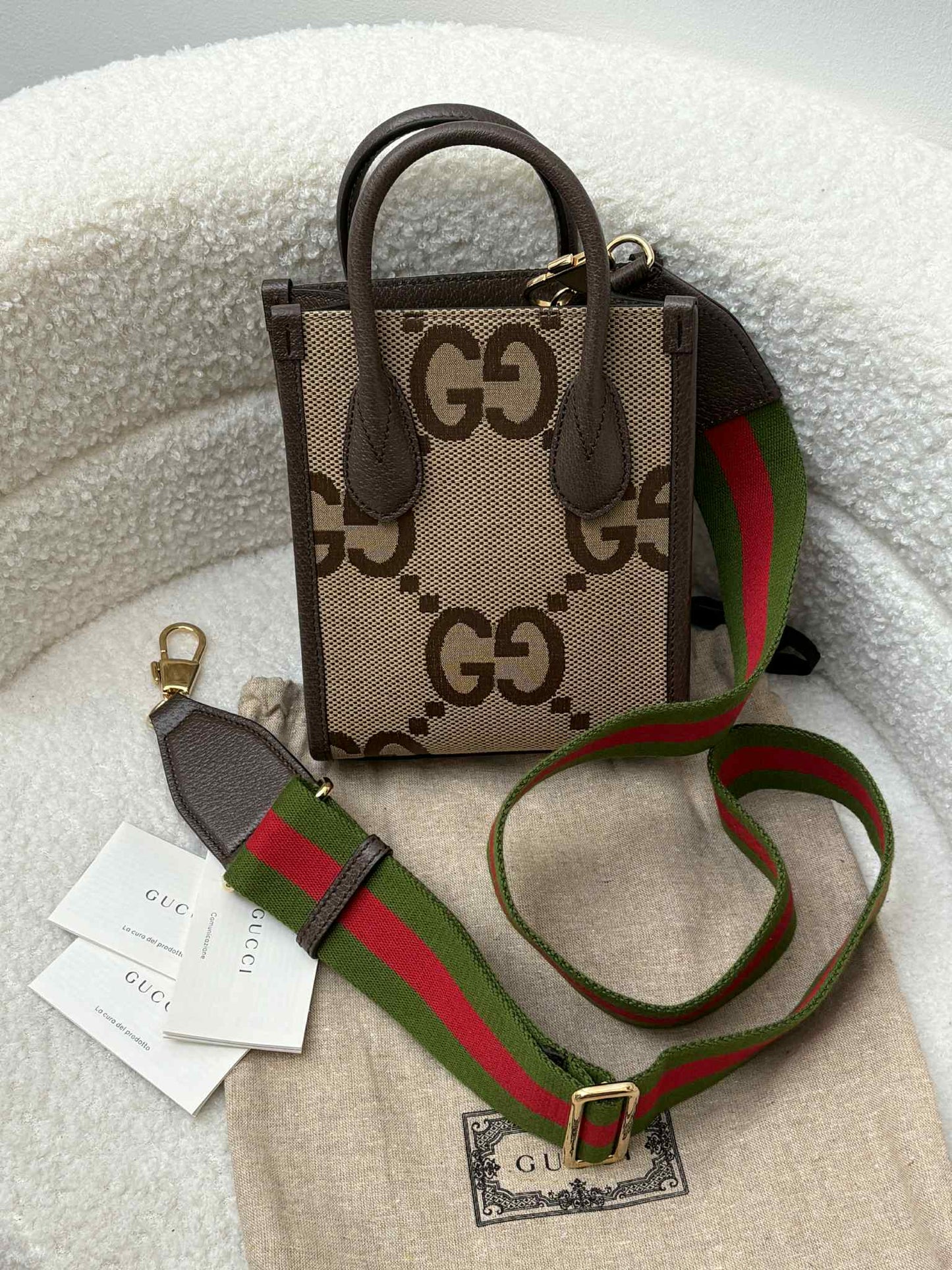 GUCCI Jumbo GG Mini Tote Brandnew
