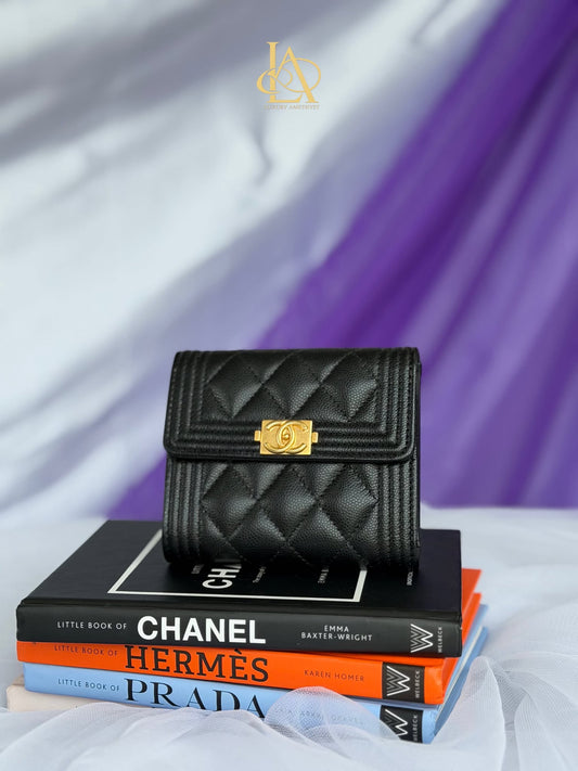 Chanel leboy bifold wallet ghw Brandnew