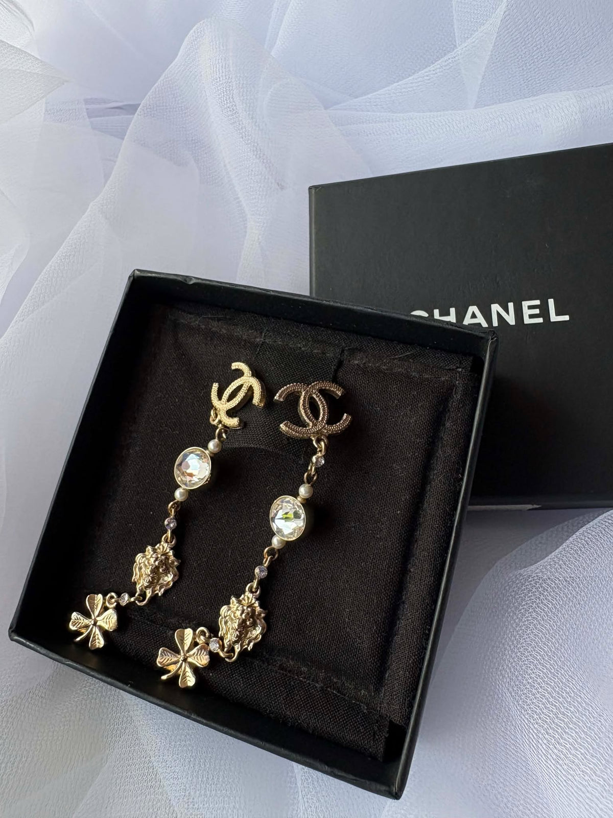 Chanel Dangling drop earings