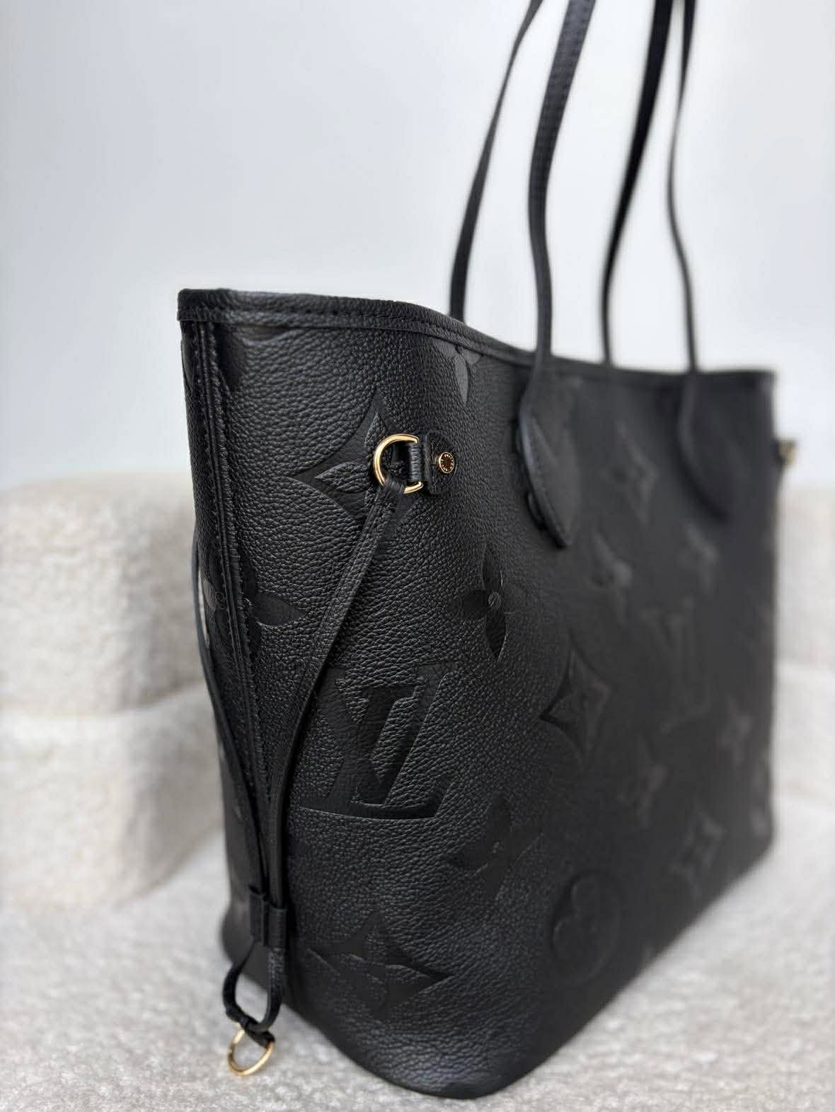 Louis Vuitton neverfull black impriente mm micro Rank A
