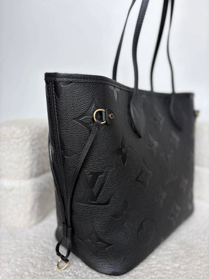 Louis Vuitton neverfull black impriente mm micro Rank A