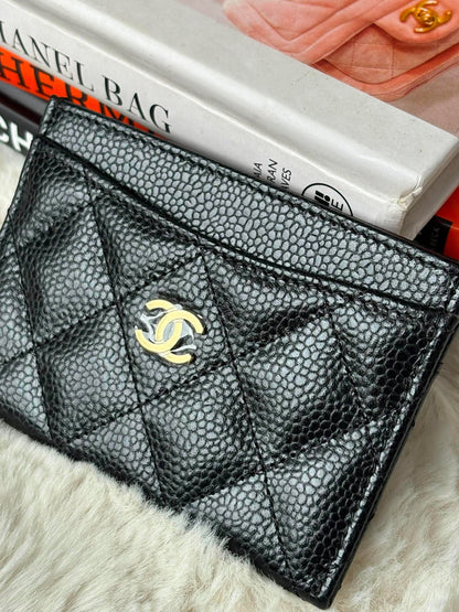Chanel Classic Card Holder ghw caviar KA21L7N5&nbsp;