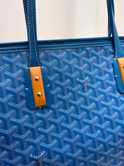 Goyard Goyardine Marquises Tote Sky Blue rank A