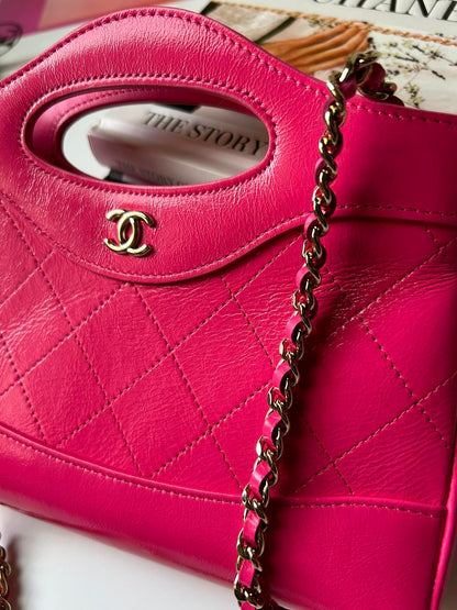 Chanel  Nano 31 Pink  Ghw micro TLPN6118 micro brand new
