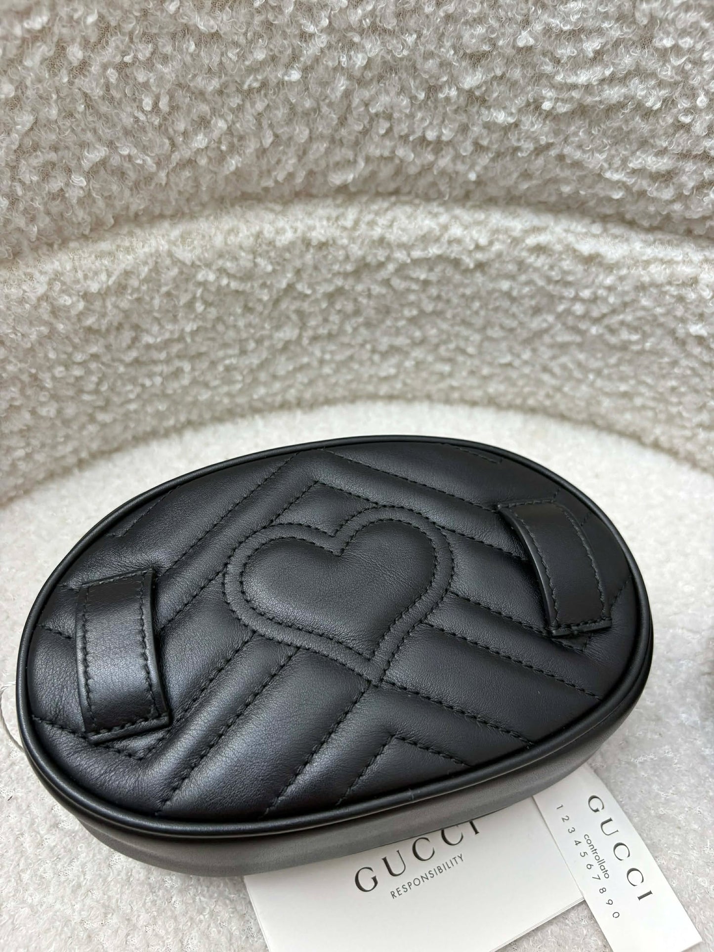 Gucci Belt bag marmont black size 85.34 Brandnew