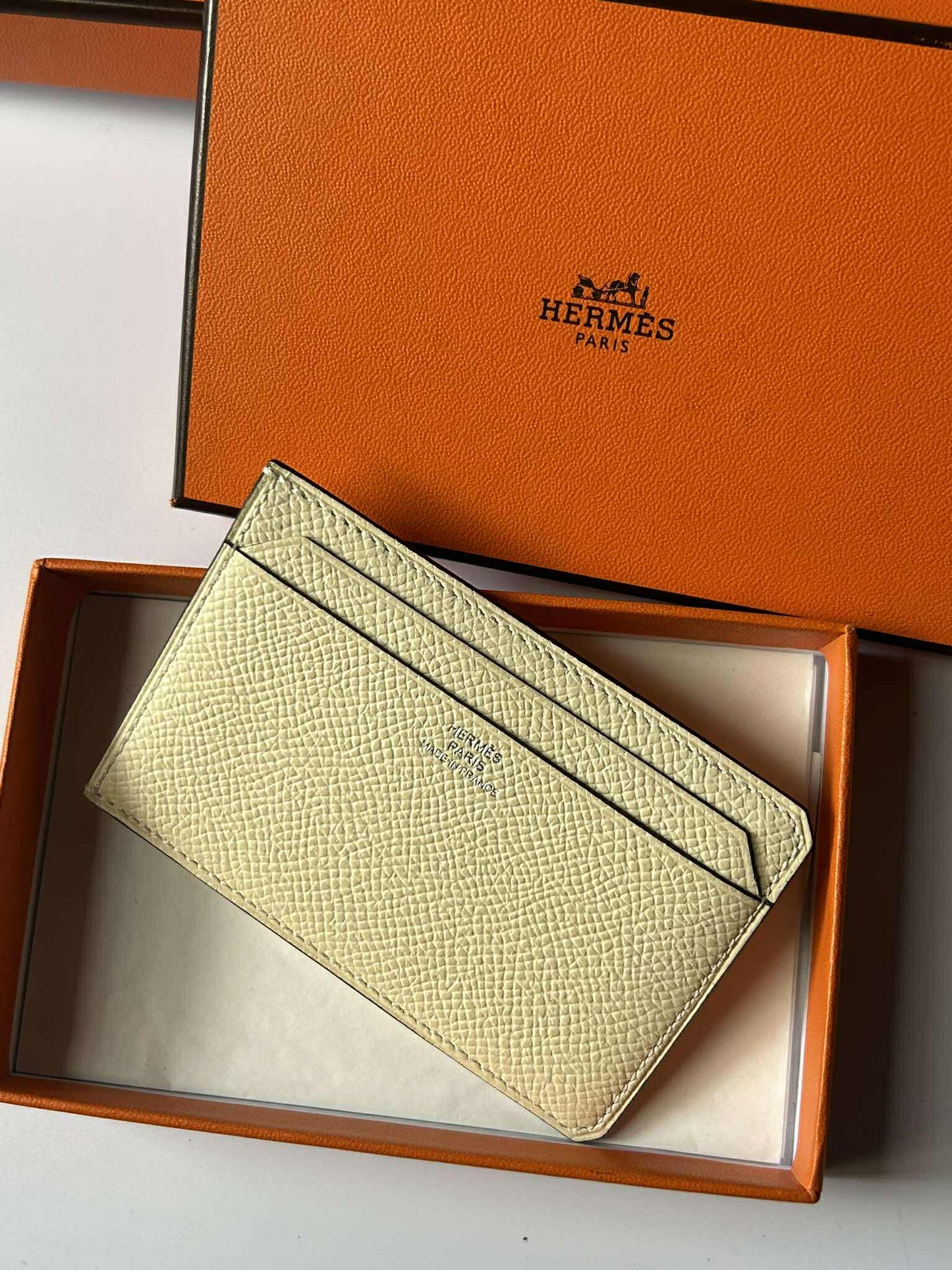 Hermes Card&nbsp;holder nata stamp U TY 006 AW