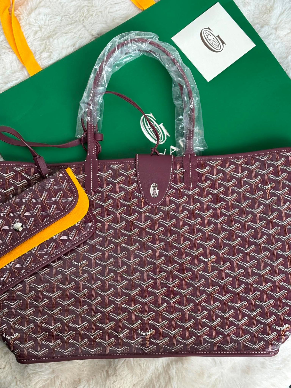 Goyard Anjou pm maroon BN