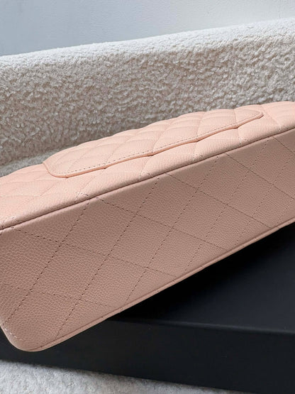 Chanel Double Flap Medium Beige Caviar
