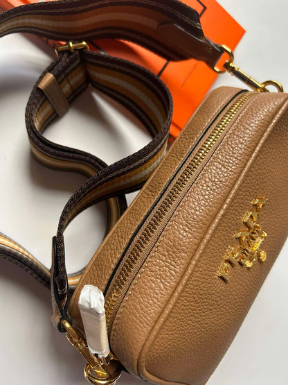 Prada camera bag mini caramel 158D crossbody guitar strap Brandnew