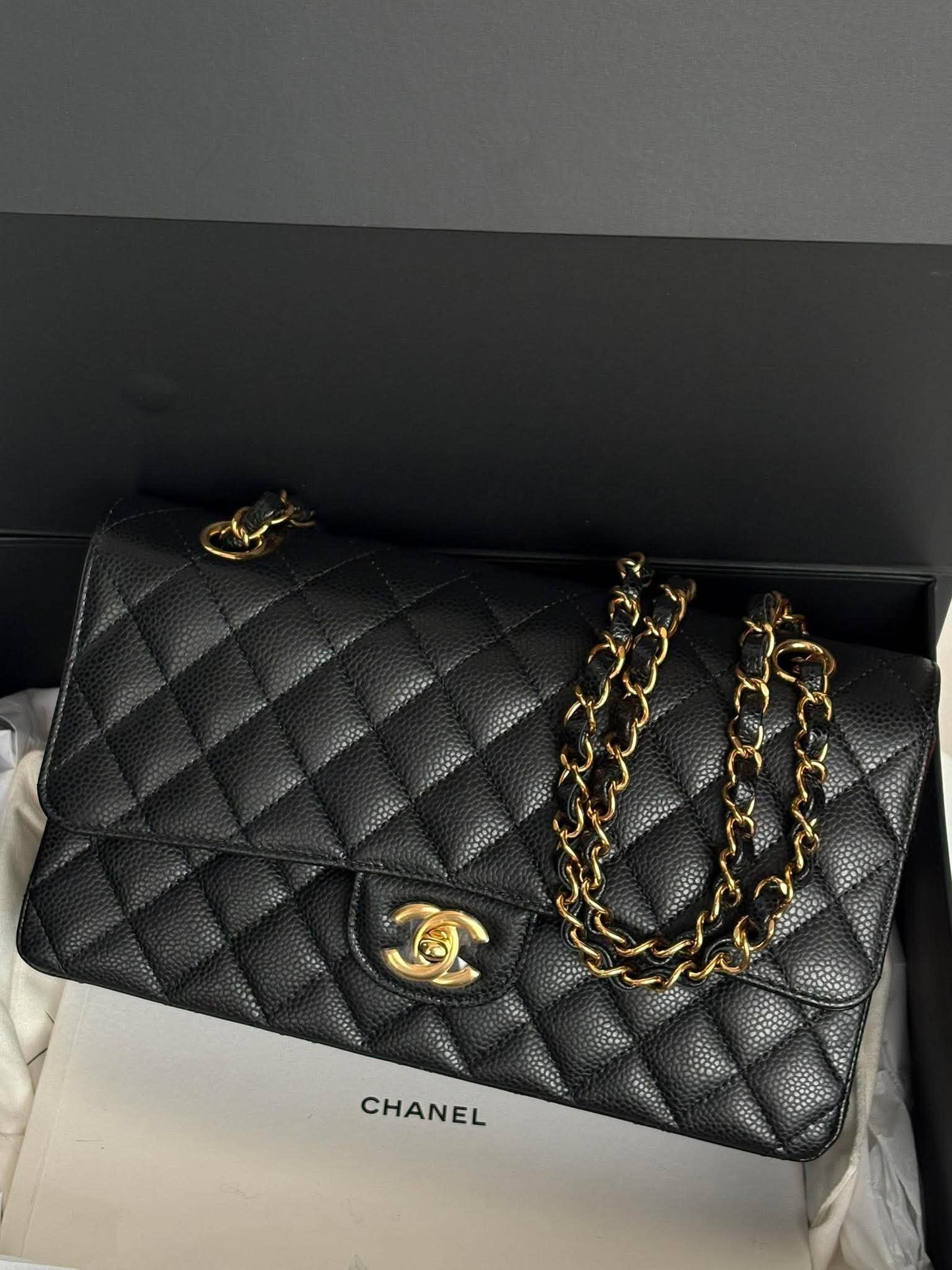 Chanel medium flap ghw micro L2XXAG86 Unused Condition