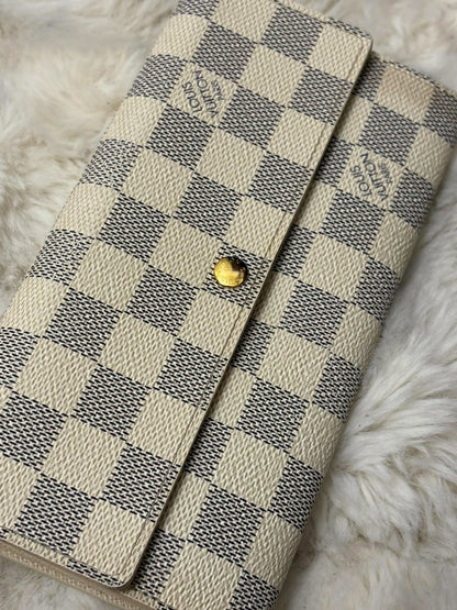Louis Vuitton Sarah long wallet azure no inclusion TH1007