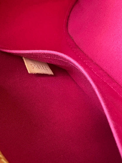 Louis Vuitton Alma bb impriente vernis red ghw M54180