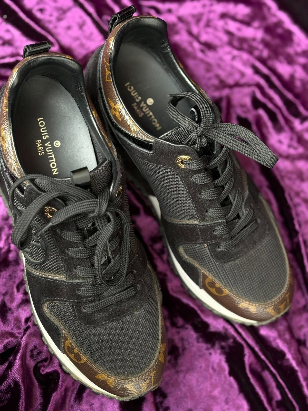 Louis Vuitton Sneaker Mono Black Rank A