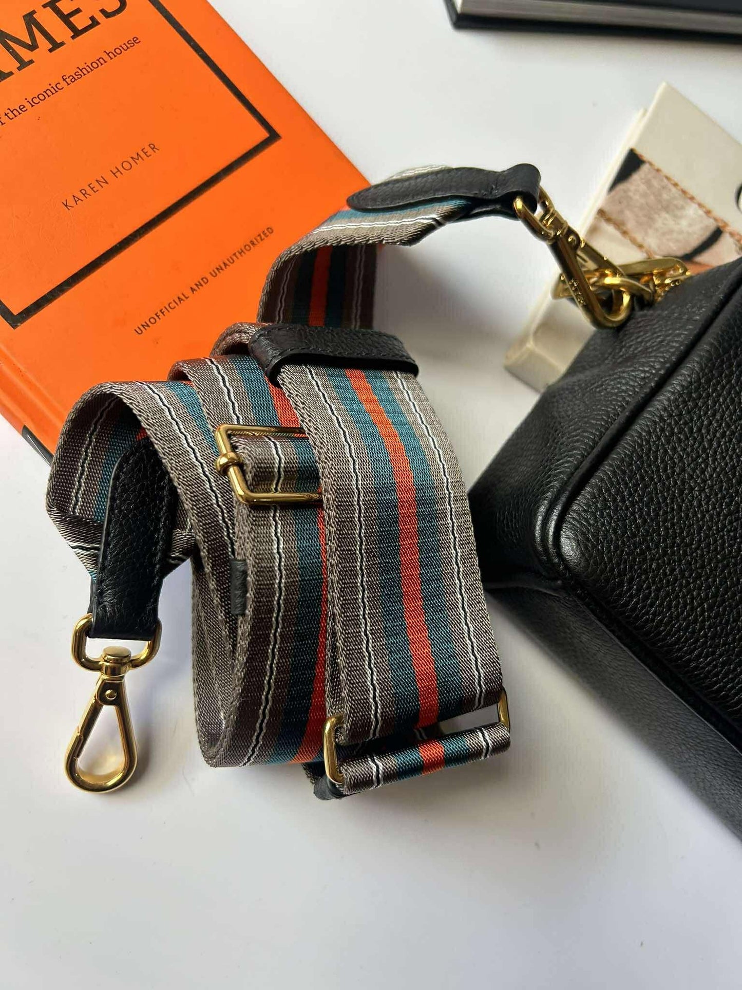 Prada camera bag mini black 158D sling bag crossbody guitar strap Brandnew