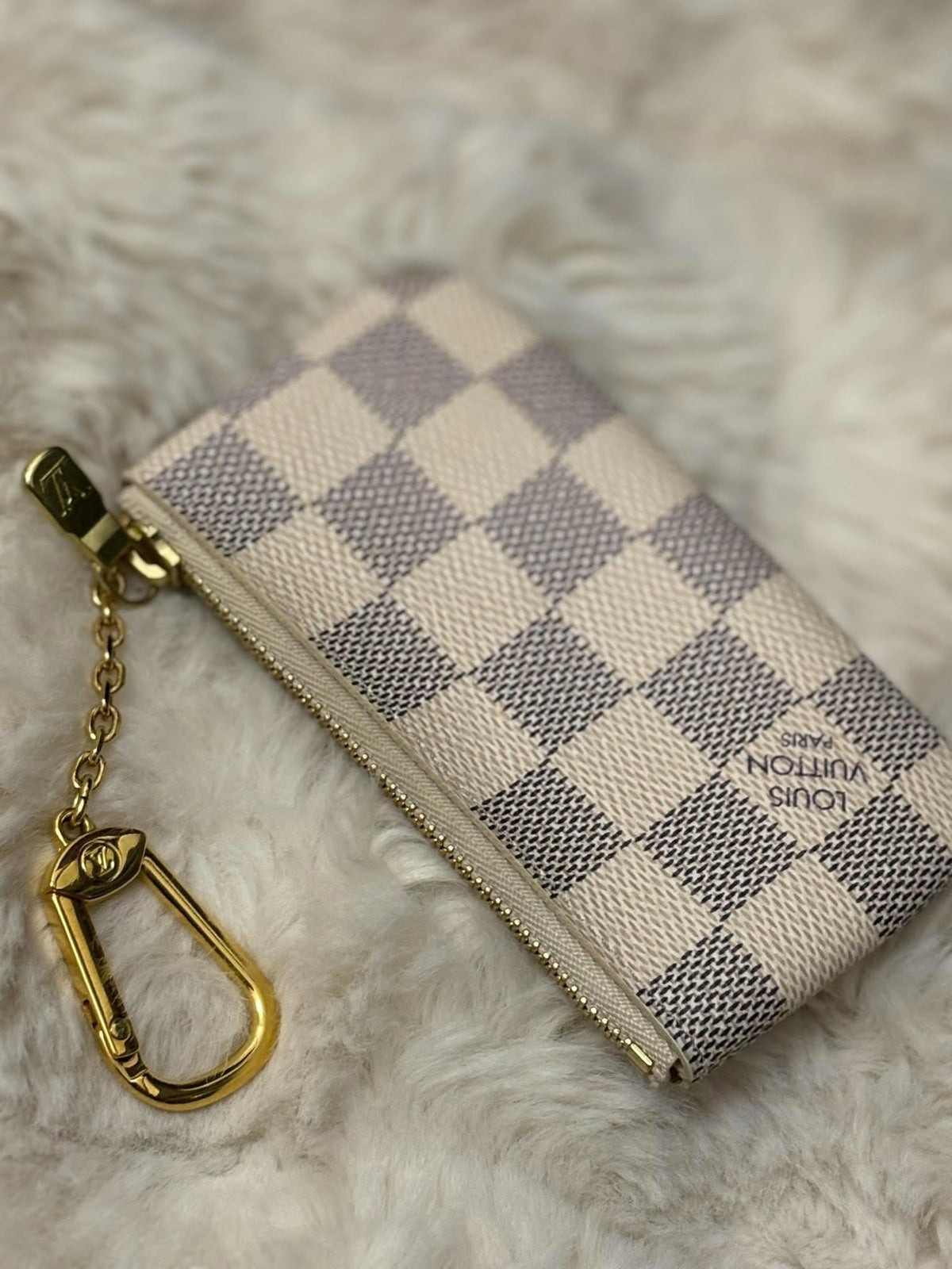 Louis Vuitton Cles Azure excellent used CT1221 rank A