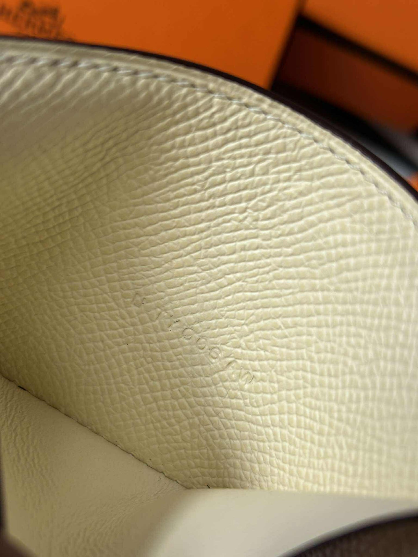 Hermes Card&nbsp;holder nata stamp U TY 006 AW