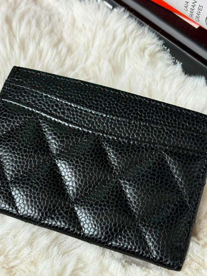 Chanel Classic Card Holder ghw caviar KA21L7N5&nbsp;