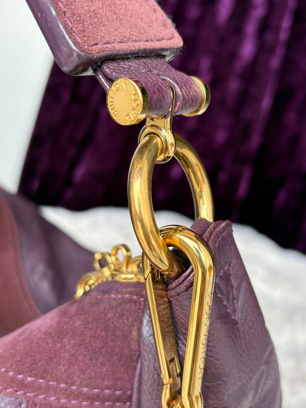 Louis Vuitton Aube Monogram Empreinte Leather Audacieuse Bag micro