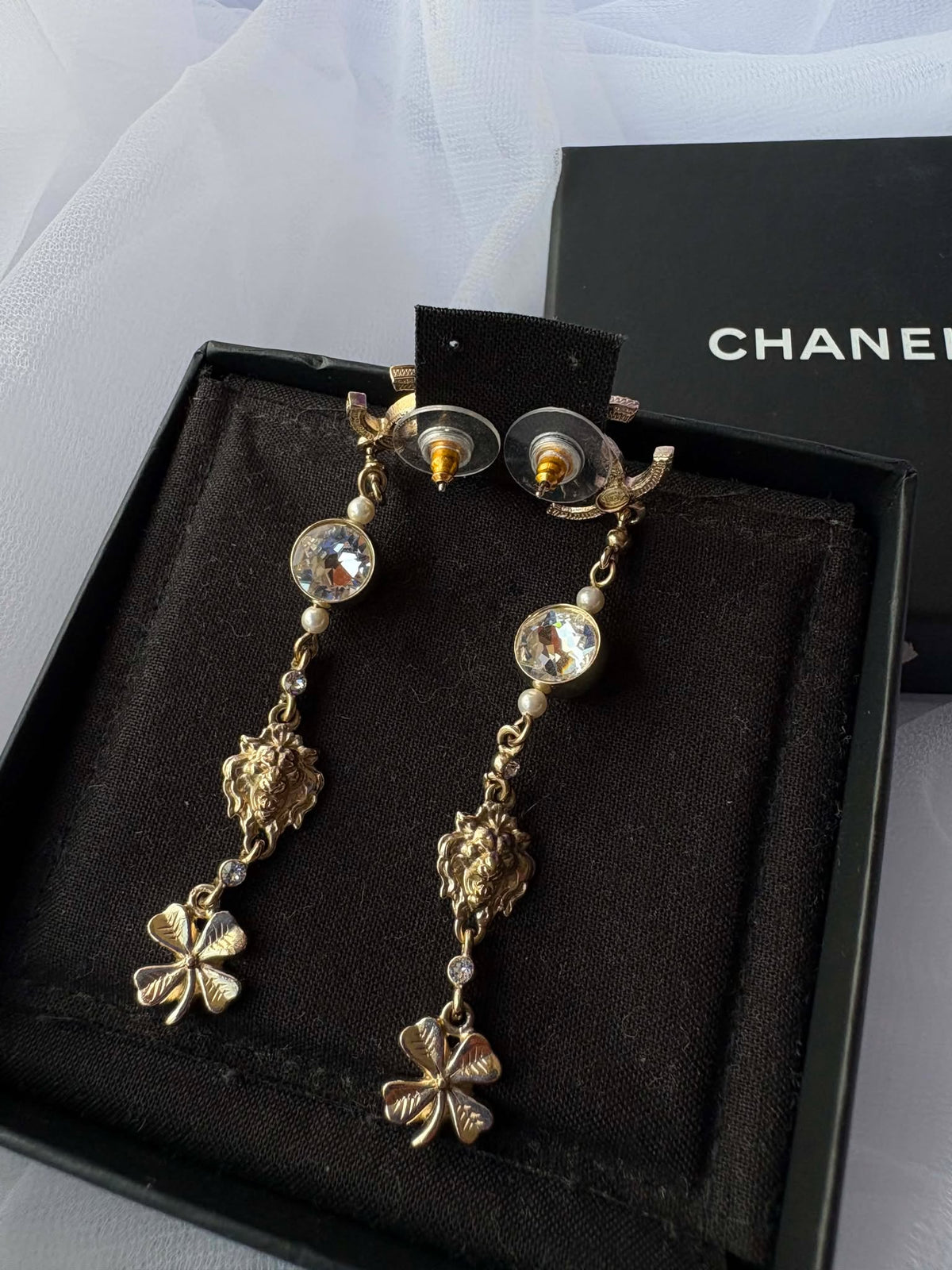 Chanel Dangling drop earings