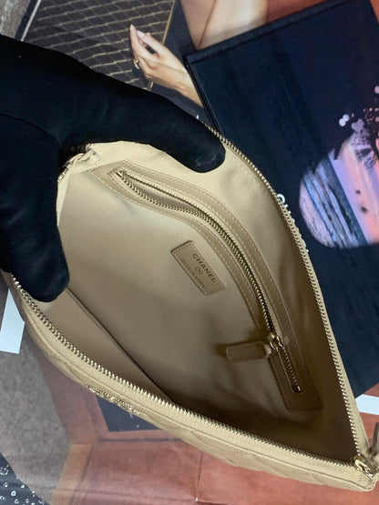 Chanel Medium Ocase Caviar Beige