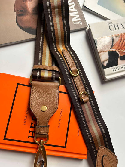 Prada Hobo mini caramel leather guitar strap Brandnew