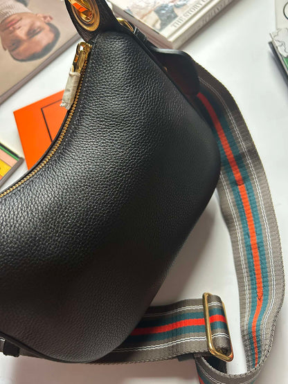 Prada Hobo mini black leather guitar strap Brandnew