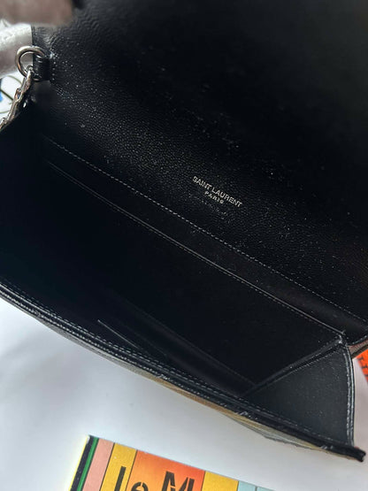 YSL Clutch black shw ALM617862.9820 Brandnew