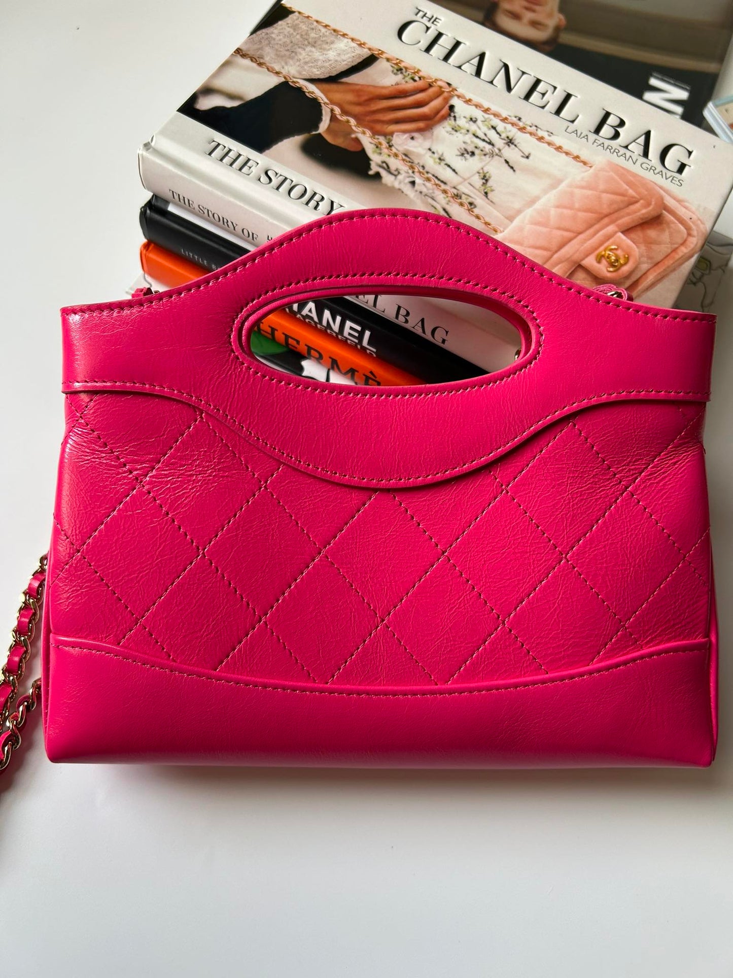 Chanel  Nano 31 Pink  Ghw micro TLPN6118 micro brand new